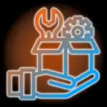 Icon Bright Supply Black Background