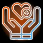Icon Bright Support Black Background 1